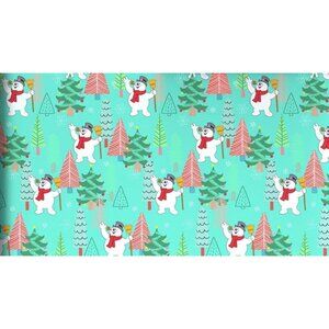 Hallmark Wrapping Paper Christmas Frosty The Snowman Jumbo Roll 70 sq ft Holiday